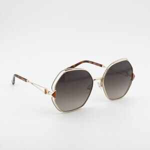 Missoni MIS 0075/S 0Y3R HA Sunglasses Gold/Ivory Geometric Frame, Brown Lenses